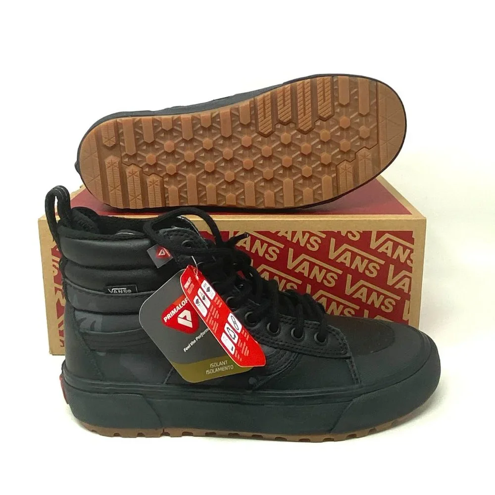 VANS SK8-HI 2.0 MTE Dx Shoes Women's Black Wodeland Camo Suede Boots VN0A4P3ITUL - Picture 2 of 10